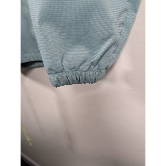 Columbia PFG Jacket Women Medium Green 1/2 Snap Hooded Fishing Hiking Pullover - Picture 8 of 13